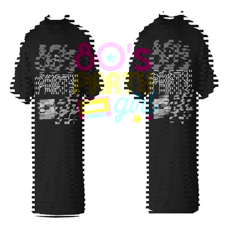 De Fiesta Retro De Los Años 80 Con Texto En Inglés I Love The 80S Camiseta unisex