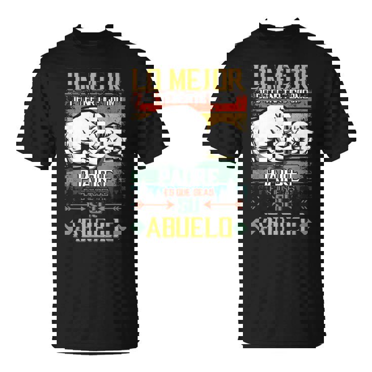 Día Del Padreintage Granddad Yayo Cool Grandpa Abuelo Camiseta unisex