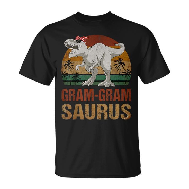 Dinosaur Gram-Gram Saurus Vintage Mother's Day T-Shirt