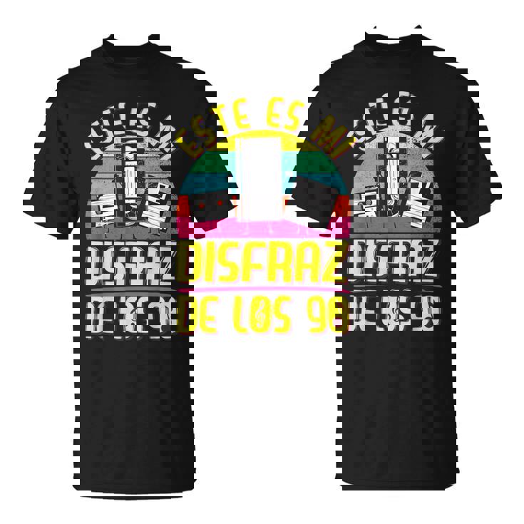 Disfraz Años 90 90S Outfit 90S Costume Niña Cassette Camiseta unisex