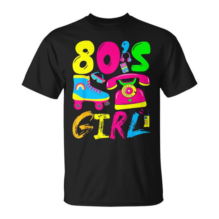 Disfraz De Los Años 80 Para Niña De Los Años 80 Camiseta unisex