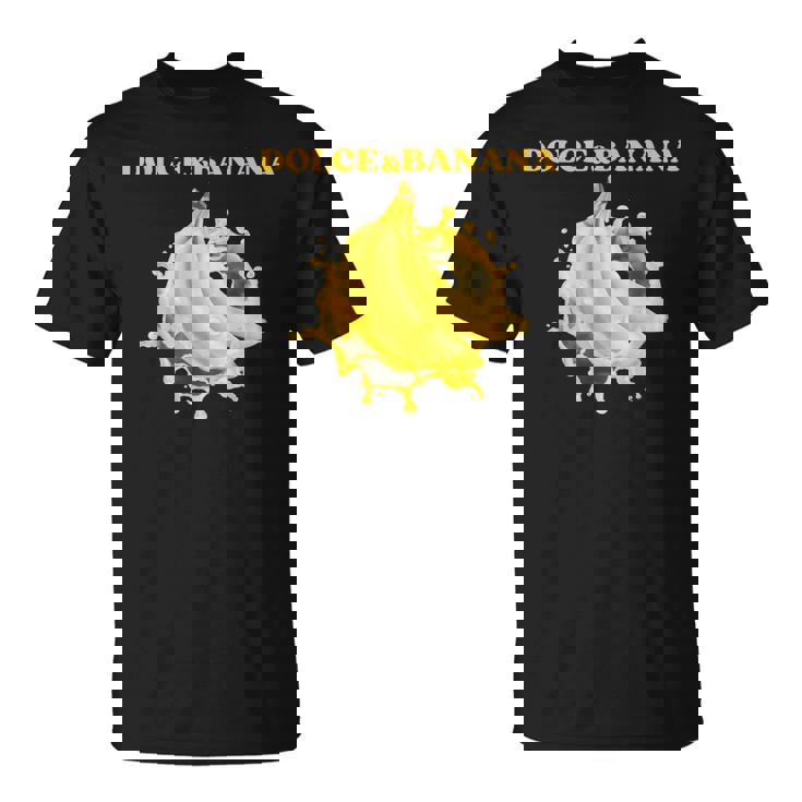 Dolce Et Banana Pétillant Motifs Amusants Et Amusants T-Shirt