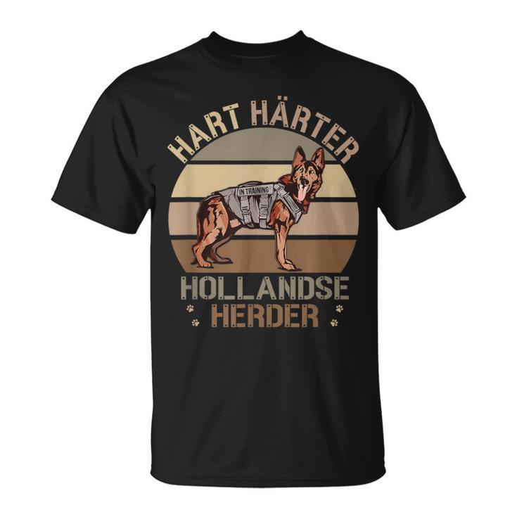 Dutch German Shepherd Hard Hardener Hollandse Herder Dog T-Shirt