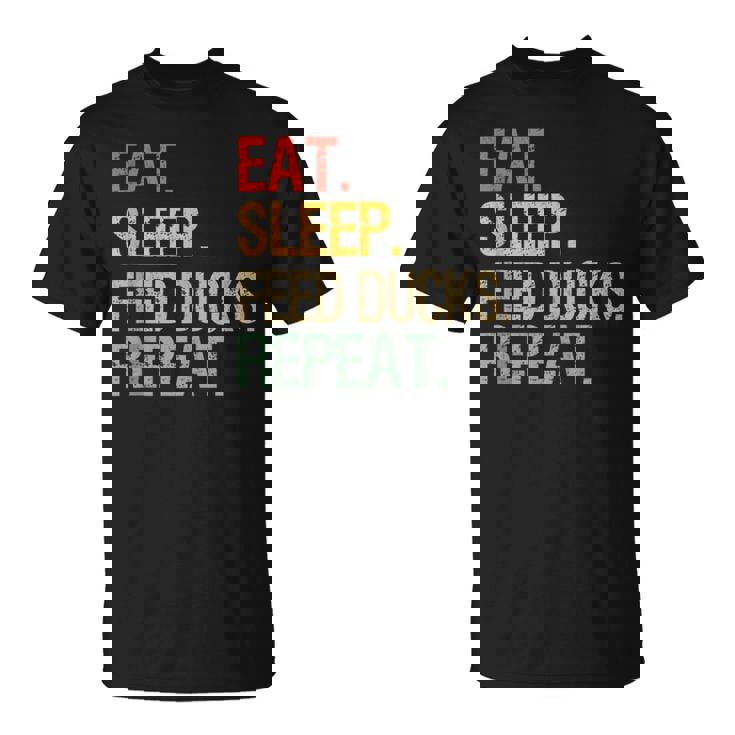 Eat Sleep Feed Ducks Repeat Duck Breeders Vintage Tank Top T-Shirt