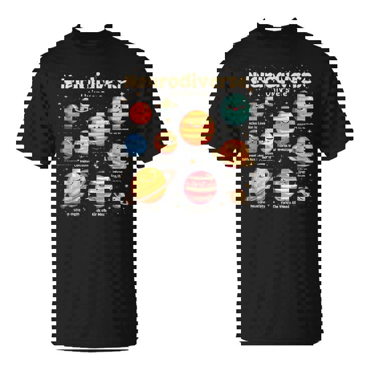Education Autism Awareness Neurodiverse Universe Special T-Shirt