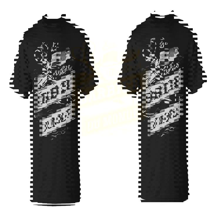 Élu Meilleur Barbier Du Monde Humour Coiffeur Cadeau Barbe T-Shirt