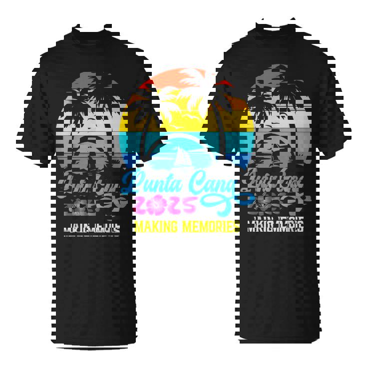 Family Vacation 2025 Dominican Republic Punta Cana Vacation T-Shirt