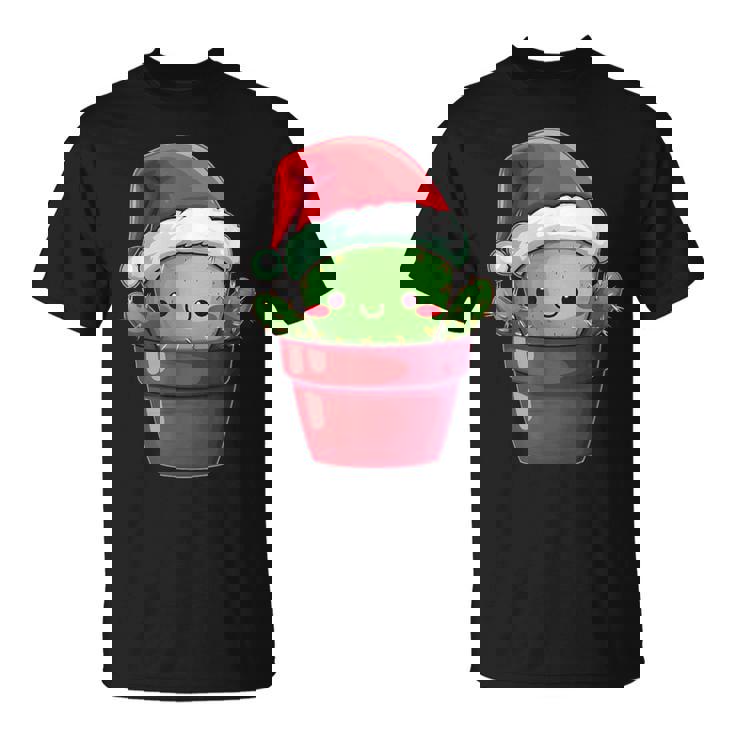 Feliz Navidad Árbol De Cactus Kawaii Amante De Cactus Divertido Navidad Camiseta unisex