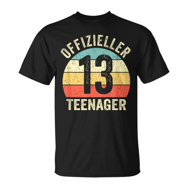 Finally 13Th Birthday Boy Girl Official Nager S T-Shirt