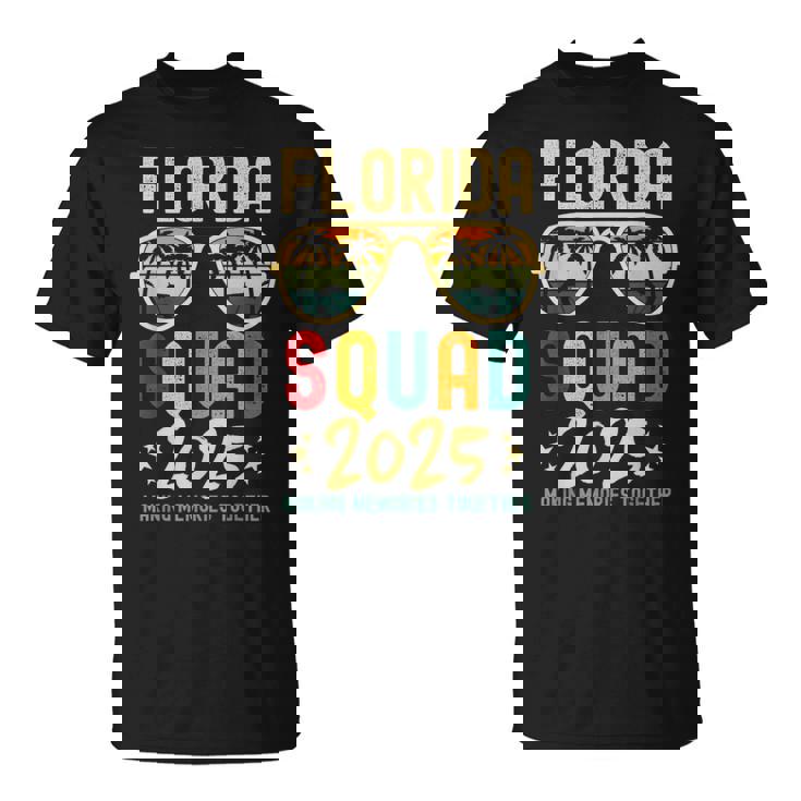 Florida Vacation Squad 2025 Group Matching Family Vacation T-Shirt