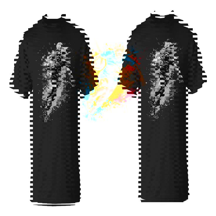 Fresco Jugador De Rugby Chicas Gráfico Rugby Camiseta unisex