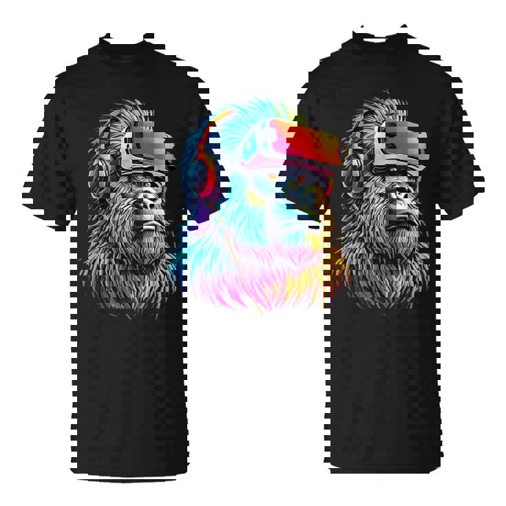 Gorilla Vr Playing Tag Boys Adult Gorilla Vr Gamer T-Shirt