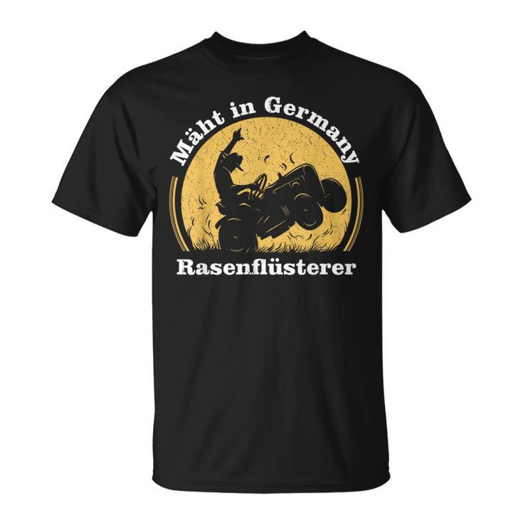 With German Lawnmower Lawn Mowing T-Shirt