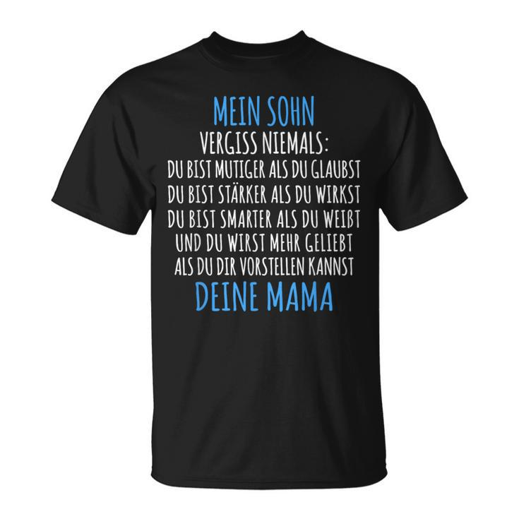 For Son From The Mother My Son Mum T-Shirt