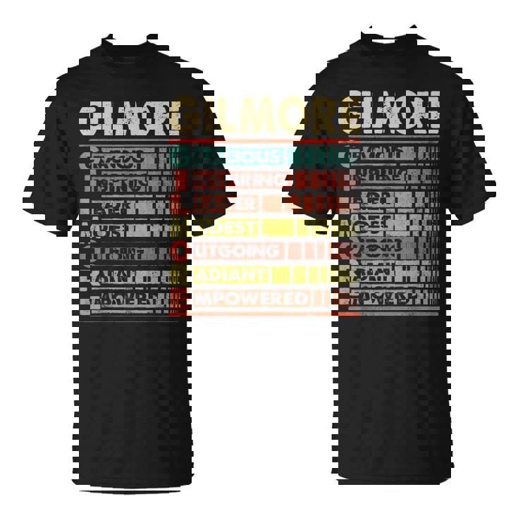 Gilmore Family Name Gilmore Last Name Team T-Shirt