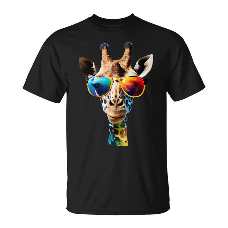 Giraffe With Sunglasses T-Shirt