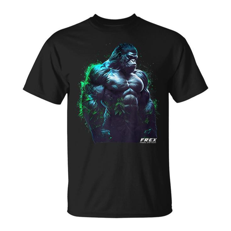 Gorilla Monkey Gym Wear Bodybuilding Workout Motivation T-Shirt