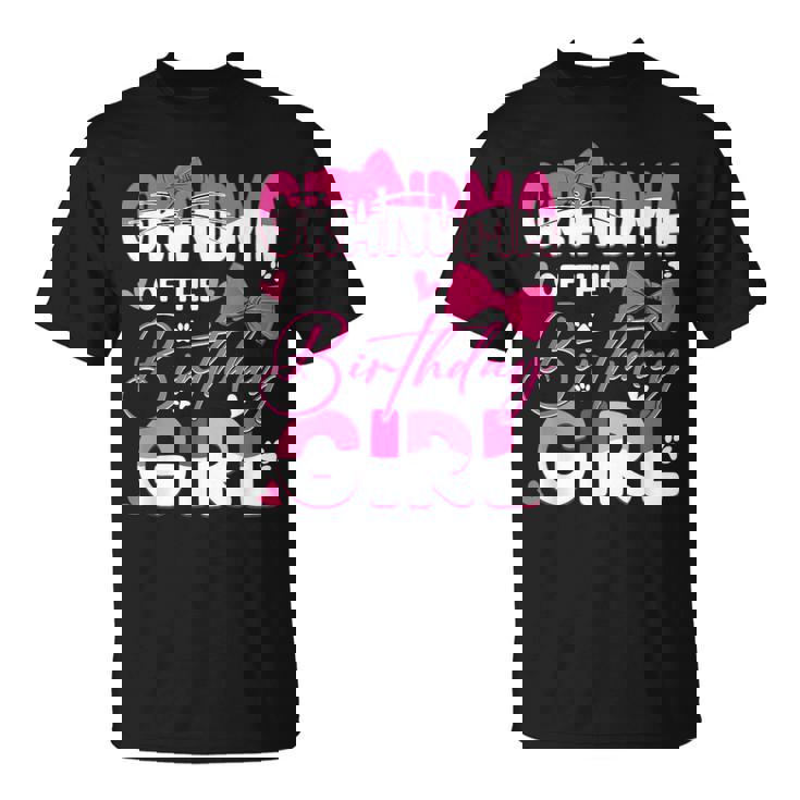 Grandma Of The Birthday Girl Cat Kitty Family Matching T-Shirt