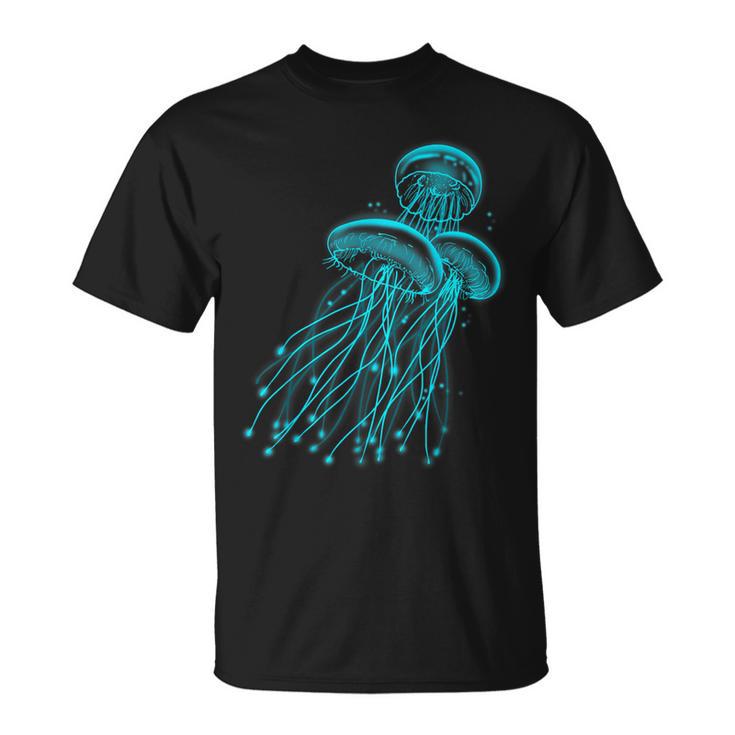 Graphique Drôle De Méduse Océan T-Shirt