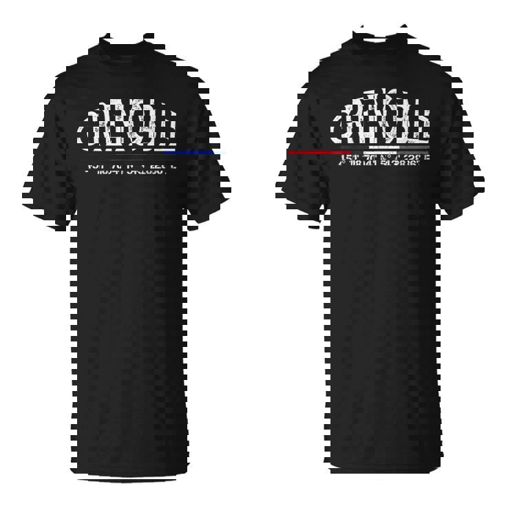 Grenoble France Coordonnées Gps T-Shirt