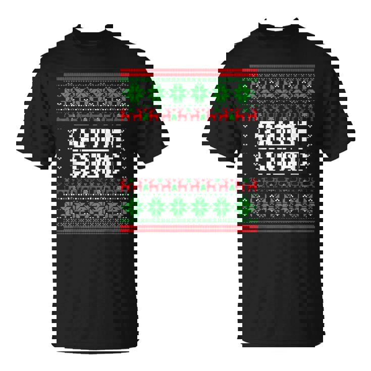 Groom Squad Xmas Bachelor Party Ugly Christmas Sweater T-Shirt