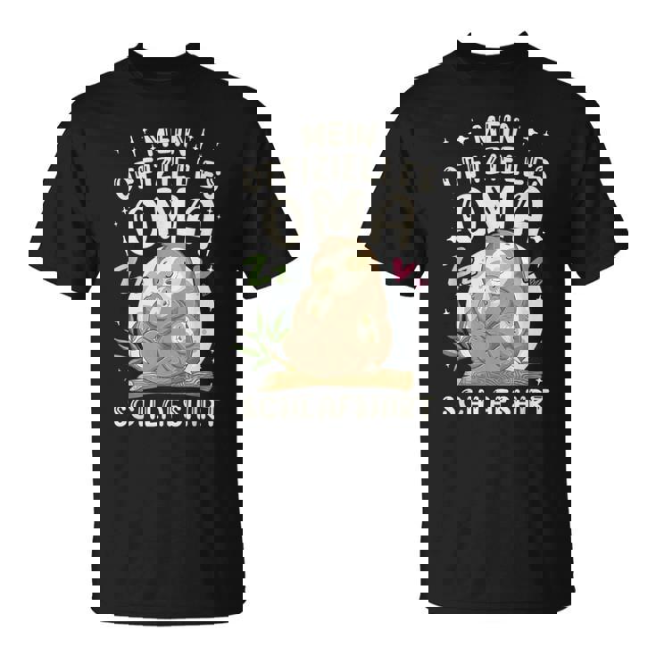 Großmutter & 2 Enkel Offizielles Oma Schlaf Faultier T-Shirt