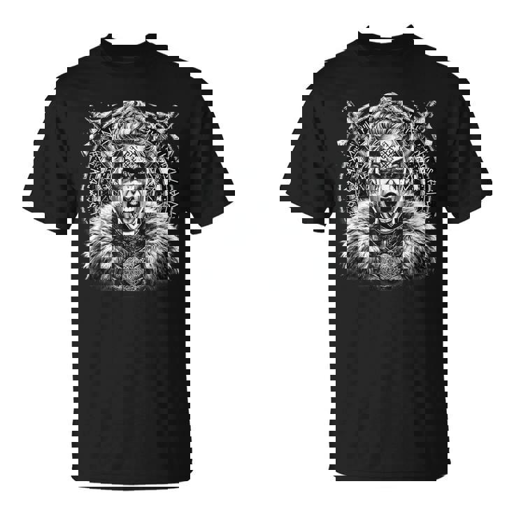 Guerrieriking Runes Armure Haches Mythologie T-Shirt