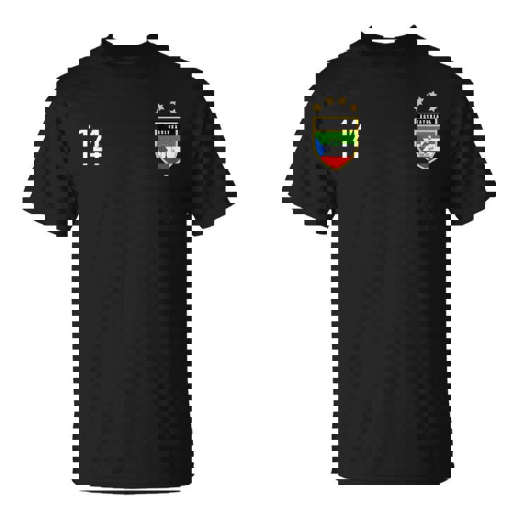 Guinea Ecuatorial Número 14 Sports Jersey Fútbol Catorce Camiseta unisex