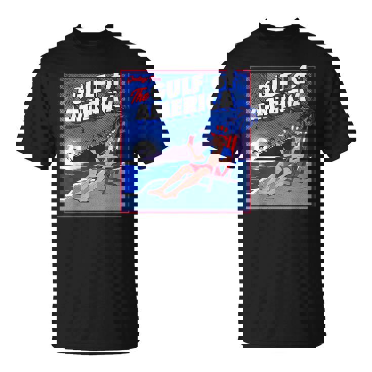 Gulf Of Usa America Trump Greeting From The Patriotic Gulf T-Shirt