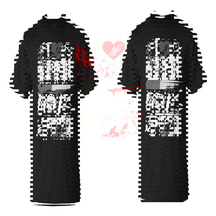 Halloween Shirt I Like Scary Movies And Pizza T-Shirt