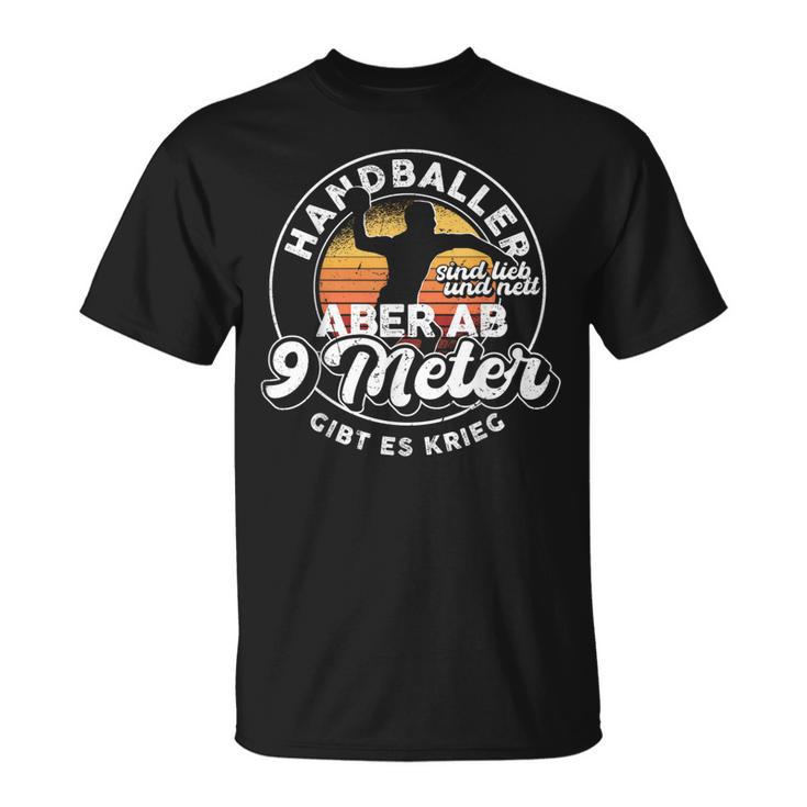 Handballer Sind Liebe Handball Saying Handball Fan T-Shirt