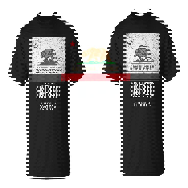 Hanford California Ille Ca Usa Californie Drapeau T-Shirt