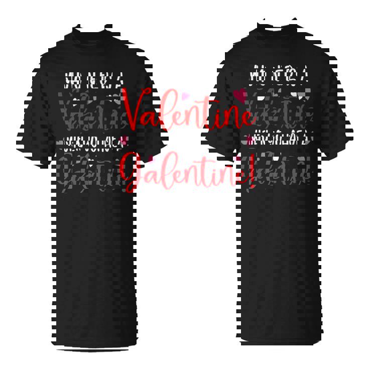 Happy Galentines Day Adult Women's Black Small Modern Straight Fit Round Neck T-Shirt