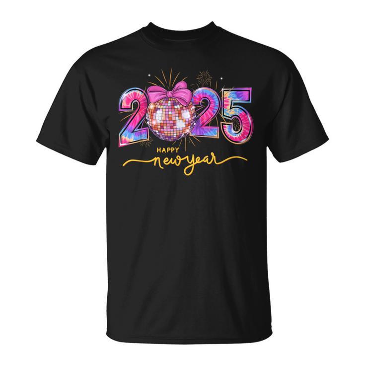 Happy New Year 2025 Pink Coquette Party Family Matching 2025 T-Shirt