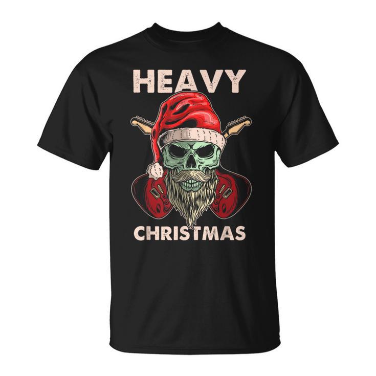 Heavy Metal Navidad Rock Navidad Camiseta unisex