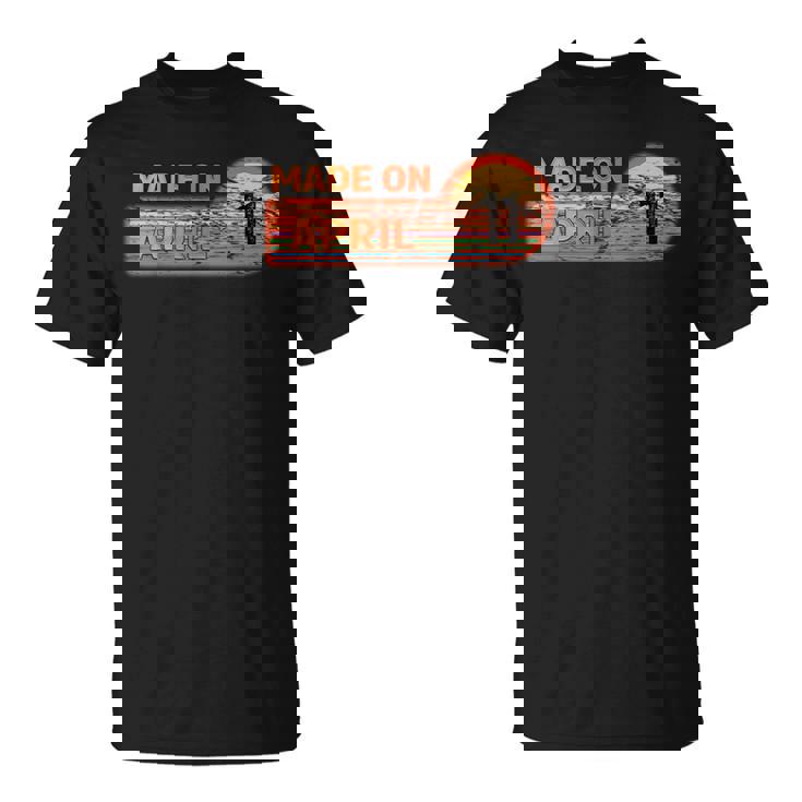 Hecho En Abril 11 Impresionante Nacido En 11 Cumpleañosintage Camiseta unisex