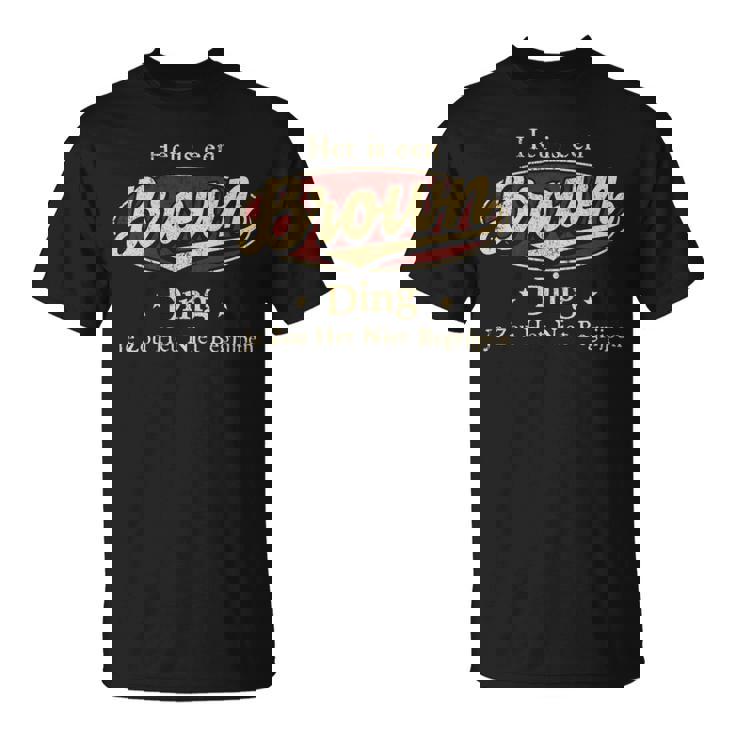 Het Is Een Brown Ding Je Zou Het Niet Begrijpen T-Shirt