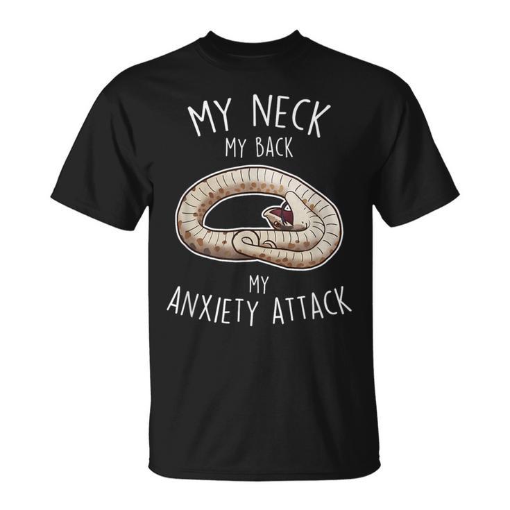 Hognose Snake My Neck My Back Cute Pet Reptile Lover T-Shirt
