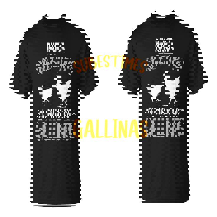 Hombre Agricultor Pollo Nunca Subestimes A Uniejo Con Gallinas Camiseta unisex