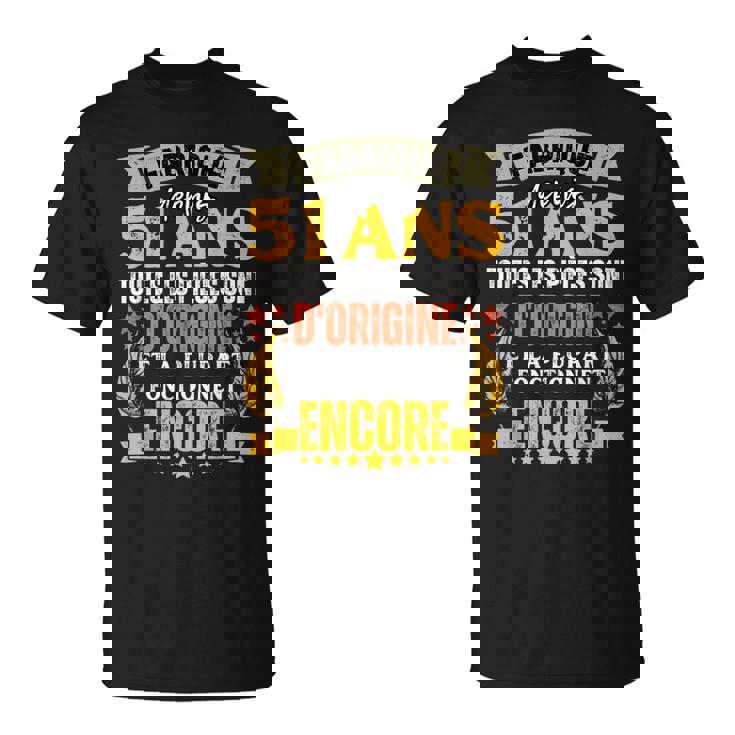 Un Réunionnais Neieillit Pas Humour Anniversaire Homme 974 T-Shirt - Main Image