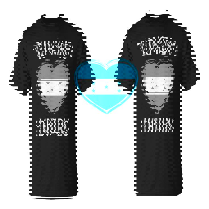 Honduras Flag Heart Teupasenti City Camiseta unisex