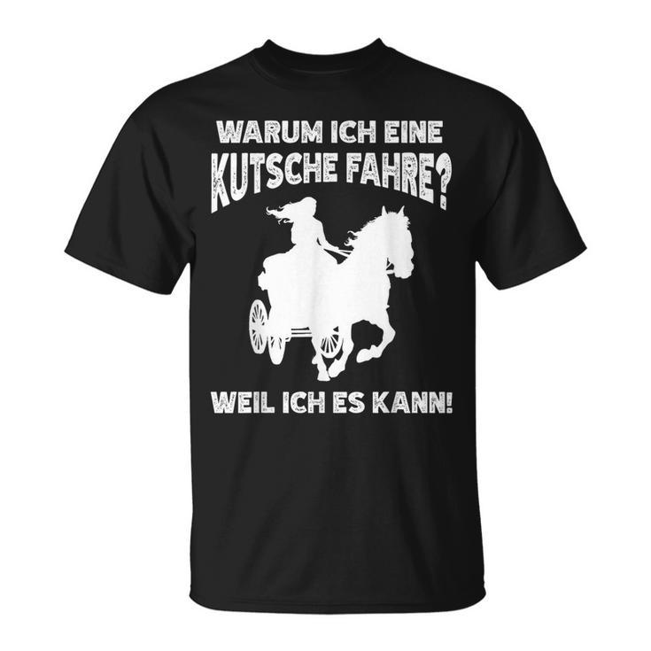 Horse Carriage Driving Carriage Coach T-Shirt