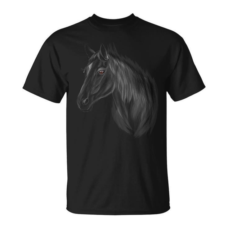 Horse Girls Rider Horse Head S T-Shirt