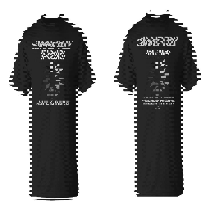 Humour Sport Homme Summer Body En Cours Musculation T-Shirt