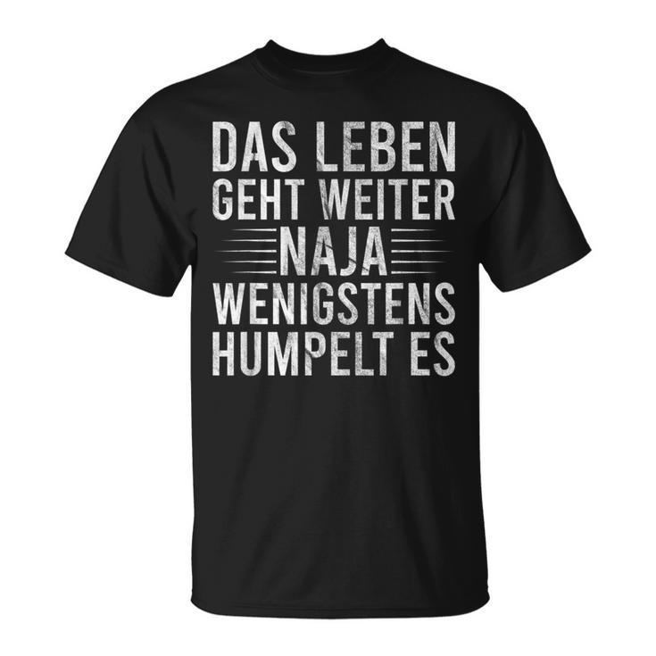 Humpeln Crücken Saying Meniscus Riss Cross Ligament Riss T-Shirt