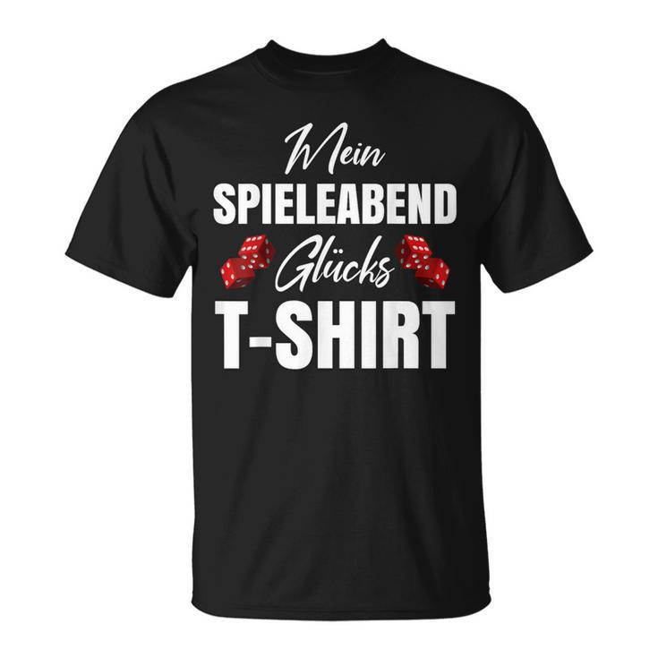 Ich Spieleleabend Glücks T-Shirt