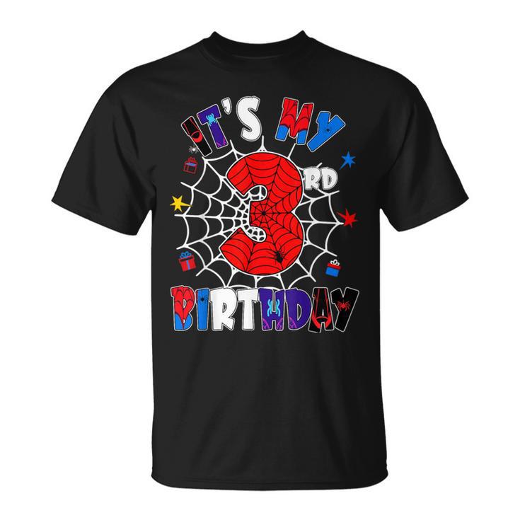 Birthday Party Spider Outfit It's My 4Th Birthday 4 Year Old T