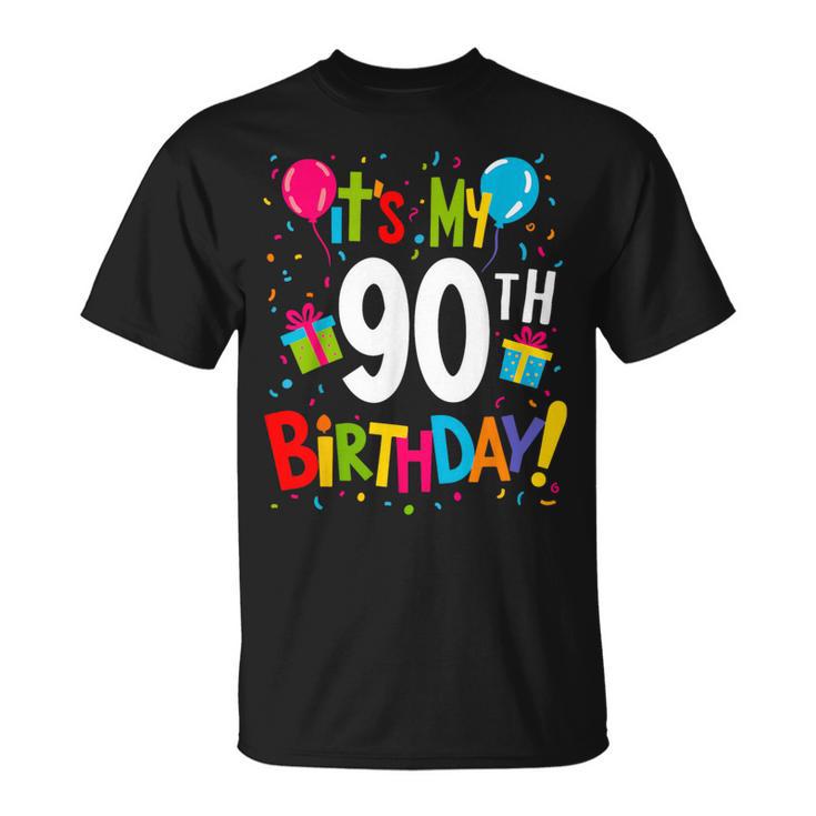 It's My 90Th Birthday 90-Year Happy Birthday Women T-Shirt - Seseable