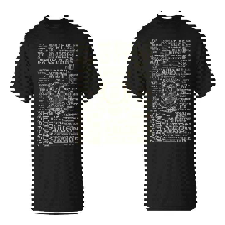 It's An Anderson Thing Anderson Name T-Shirt