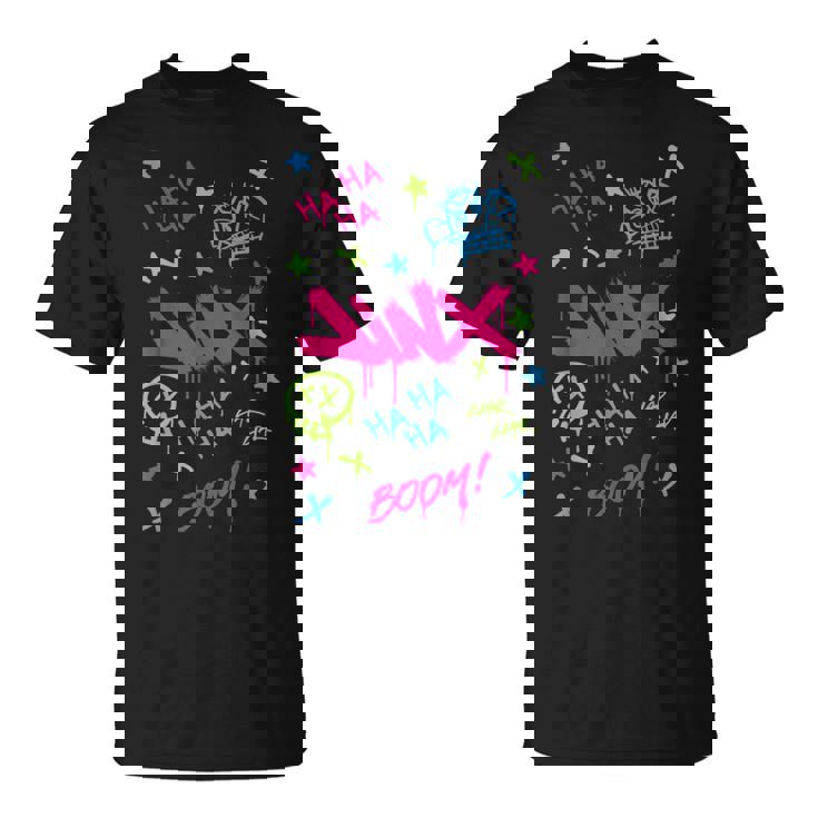 Jinx Graffiti Vibrant Punk Style Men's T-shirt Back Print